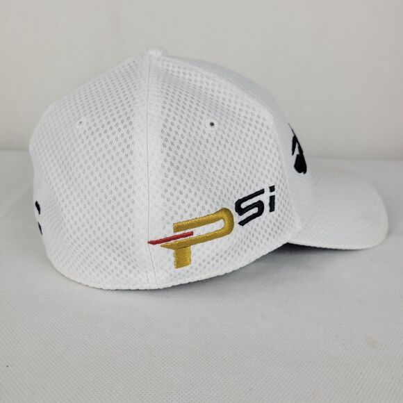TaylorMade Golf Hat M1 PSi Flexfit L/XL White Cap - Picture 3 of 6